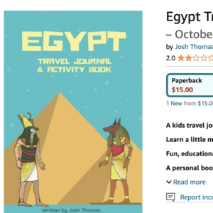KDP Apple Pages Template for Creating Books like our Egypt Activity and Travel Book